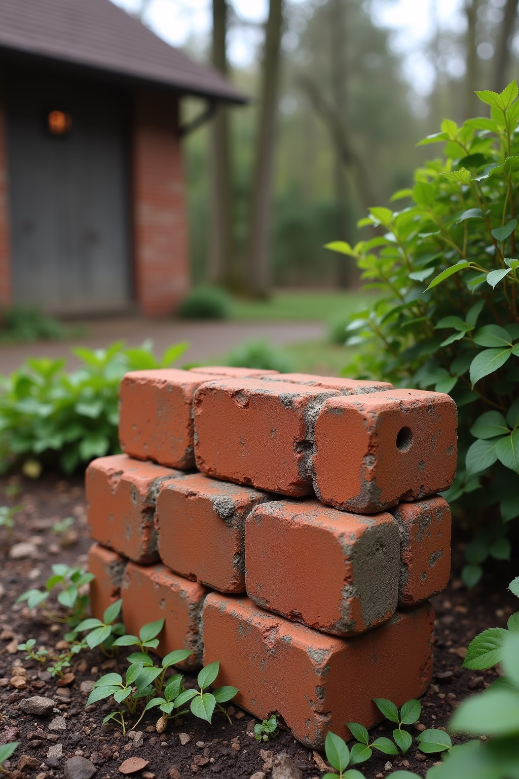 ziegelsteine garten ideen outline 8